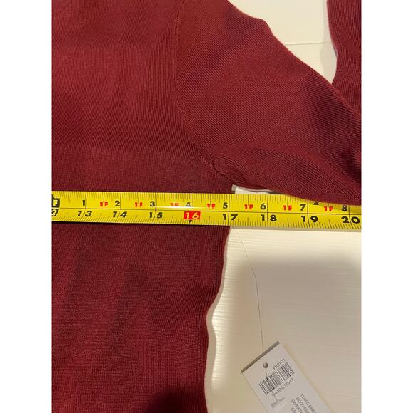 Chico’s Turtleneck Sweater NWT Cranberry Spice Size M Soft Cozy Cabincore - Picture 7 of 8
